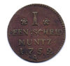 Preussen, 1 Pfennig, Friedrich II., 1752 A
