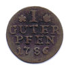Preussen, 1 Pfennig, Friedrich II., 1786 A