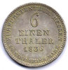 Hessen-Kassel, 1/6 Taler 1836