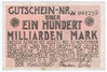 Beuthen (Bytom), 100 Mrd. Mk, 26.10.1923