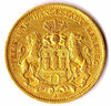 Hamburg, 20 Mark Gold, 1876 J