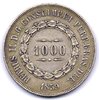 Brasilien, 1.000 Reis 1859, ss/fvz