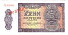 10 Deutsche Mark 1954, Musterdruck von Originaldruckplatte, KFR / UNC