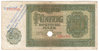 50 DM 1948, Lochung, 22.10.1957